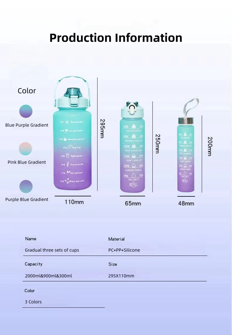 AquaBoost™ Inspire Set of 3 Bottles